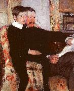 Mary Cassatt Alexander J Cassatt and his son Robert Kelso oil painting picture wholesale